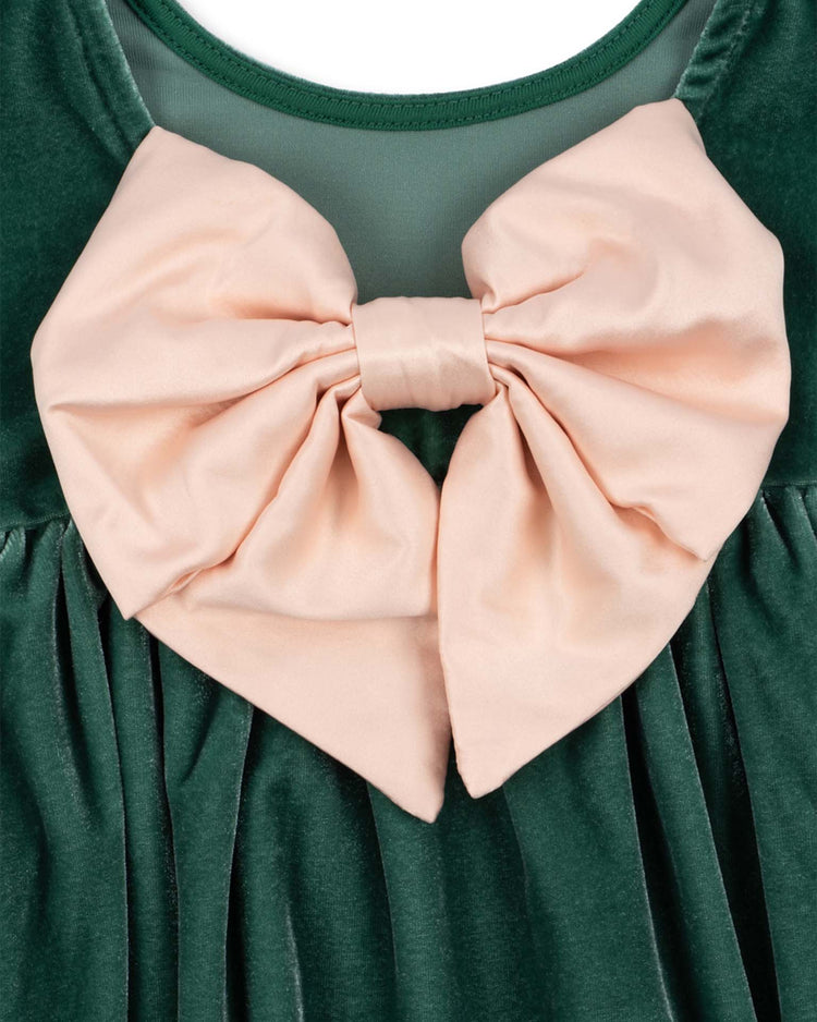 konges sløjd gia bow dress in fir kids Little