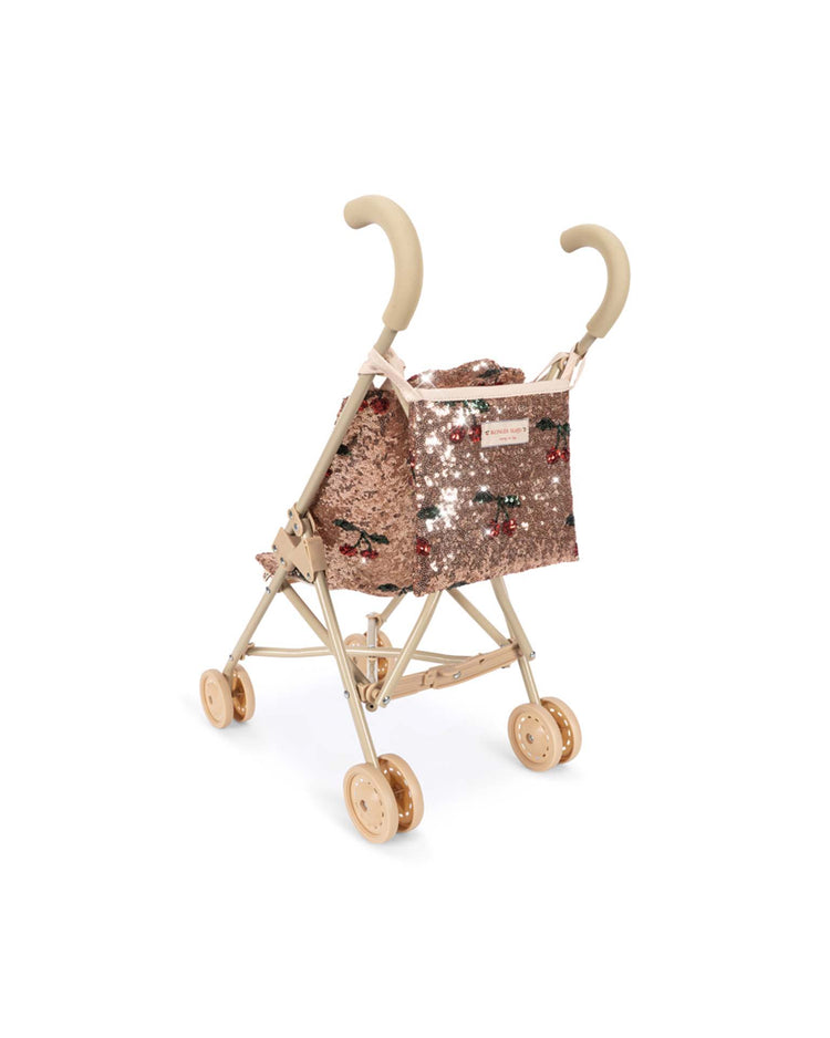 konges sløjd sparkly doll stroller in cherry sequin play Little