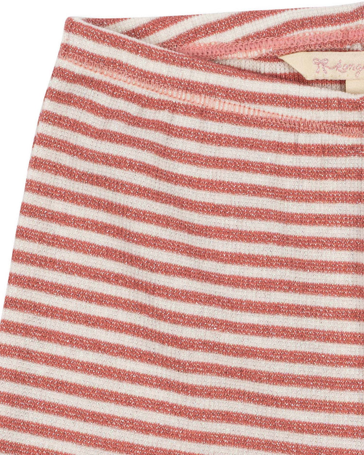 konges sløjd roli stripe flared pants in rose cream stripe kids Little