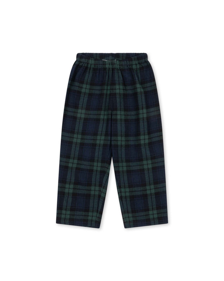 konges sløjd checky pants in green check kids Little