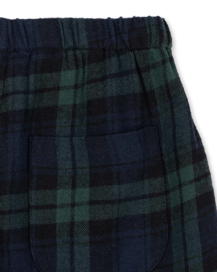 konges sløjd checky pants in green check kids Little