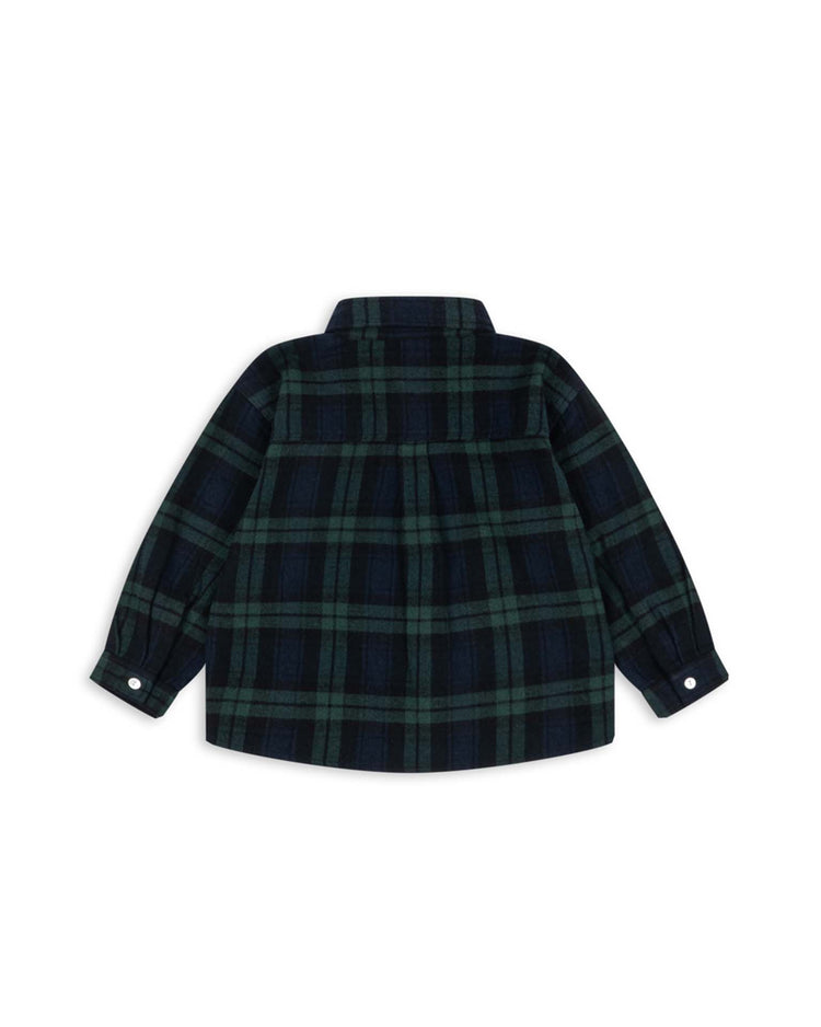 konges sløjd checky shirt in green check kids Little