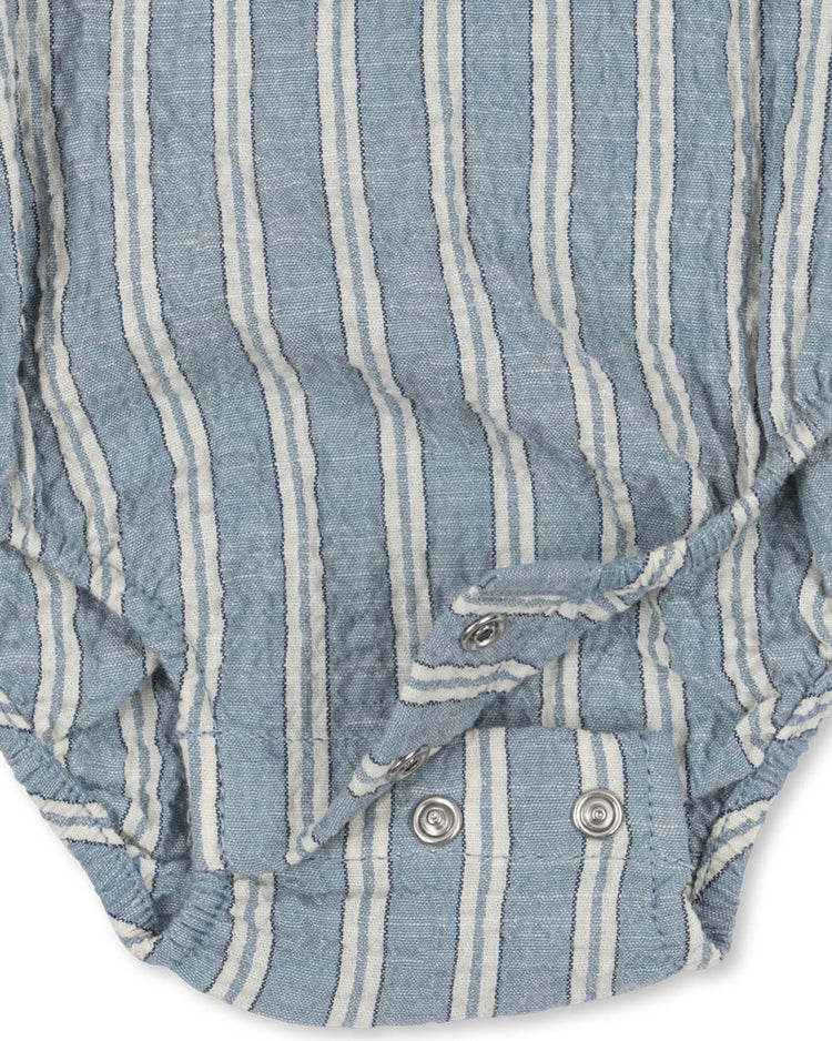 konges sløjd elliot romper in trio bleu stripe baby Little