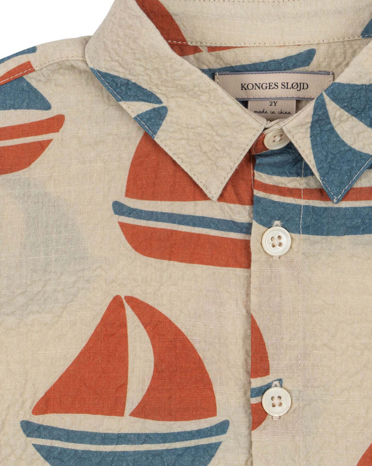 konges sløjd elliot short sleeve shirt in ahoy kids Little