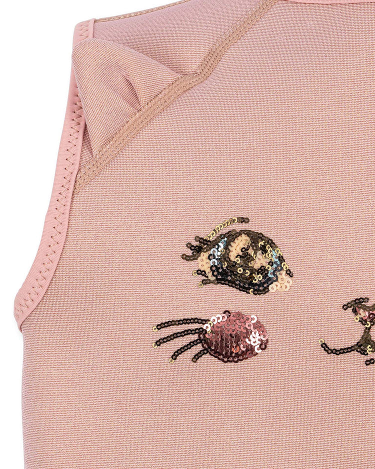 konges sløjd kitty swim vest in powder pink kids Little