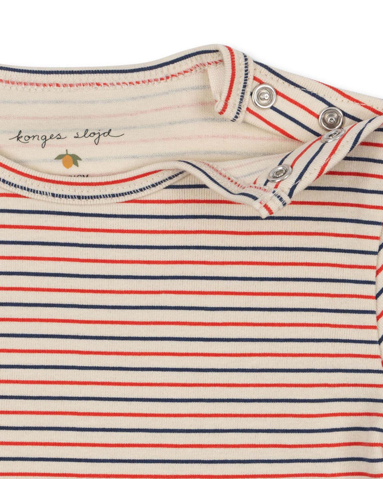 konges sløjd basic long sleeve body in stripe tricolore petit baby Little