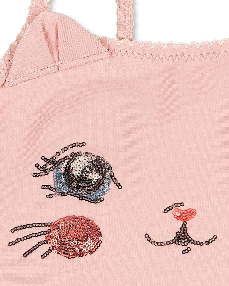 konges sløjd kitty swimsuit in powder pink kids Little