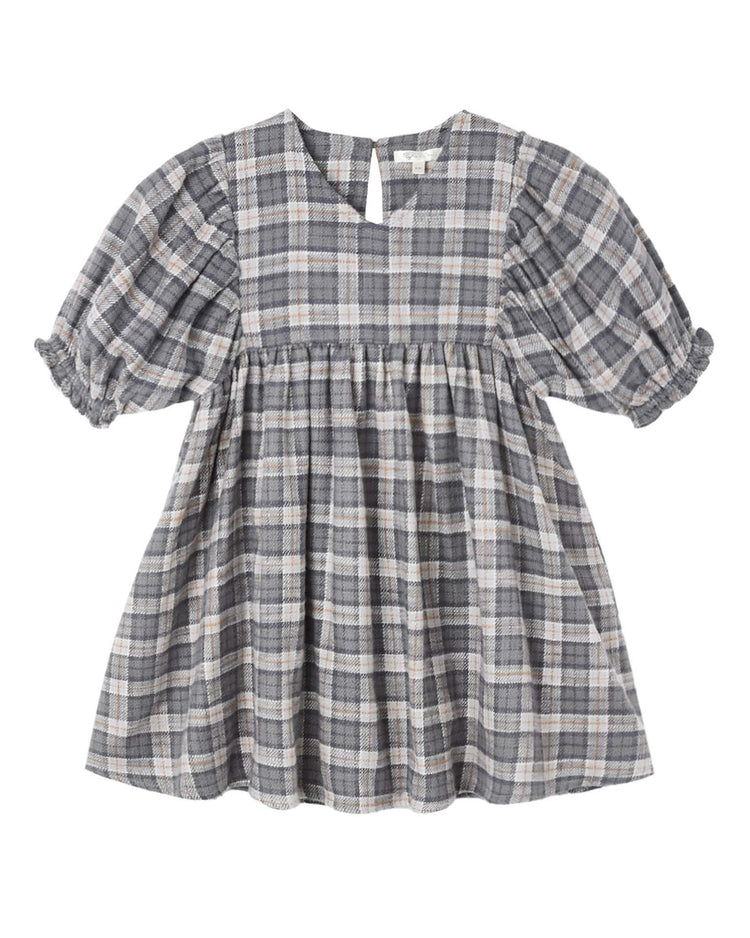 rylee + cru jolene dress in winter plaid kids Little