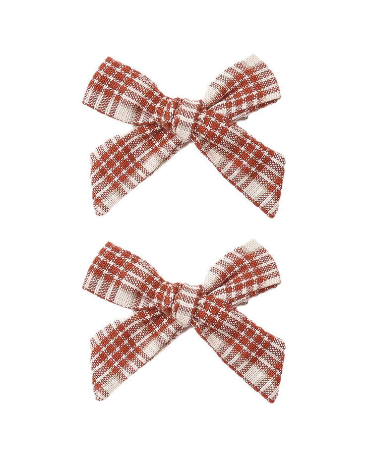 rylee + cru teen bows set in vintage plaid accessories Little