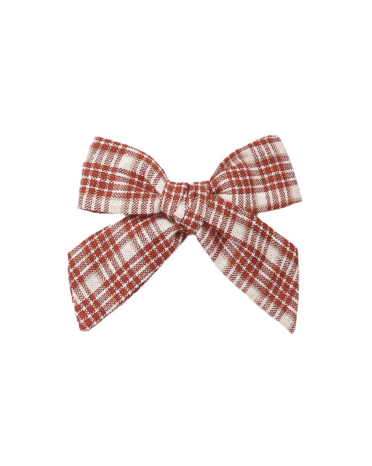 rylee + cru teen bow in vintage plaid accessories Little