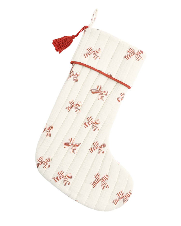 rylee + cru christmas stocking in peppermint bows home Little