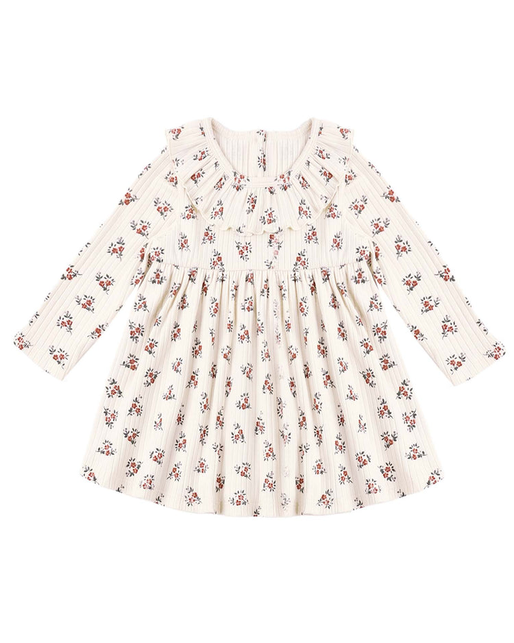 rylee + cru ruffle collar dress in ruby bloom kids Little