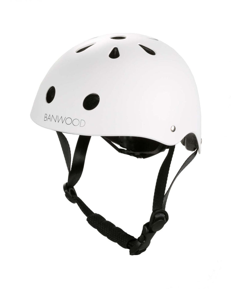 Little banwood play classic helmet in matte white