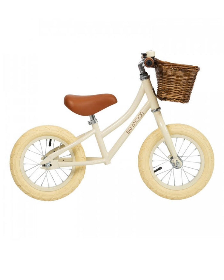 Little banwood play first go! balance bike in cream