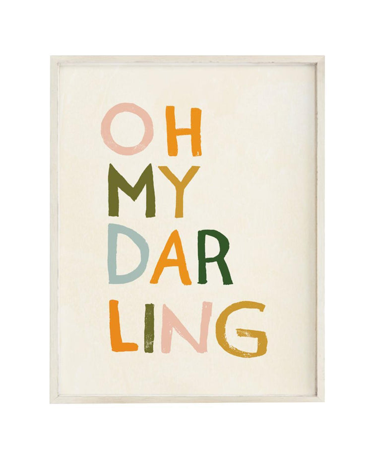 Little clementine kids room oh my darling art print