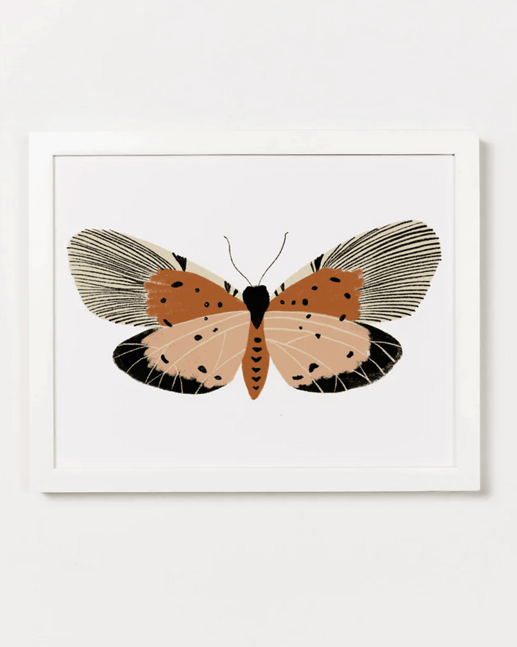 clementine kids pink butterfly art print room Little