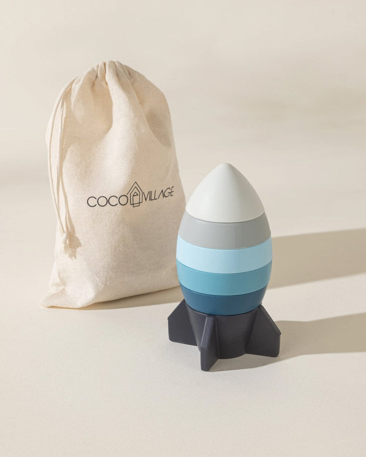 Little coco village play silicone stackable rocket
