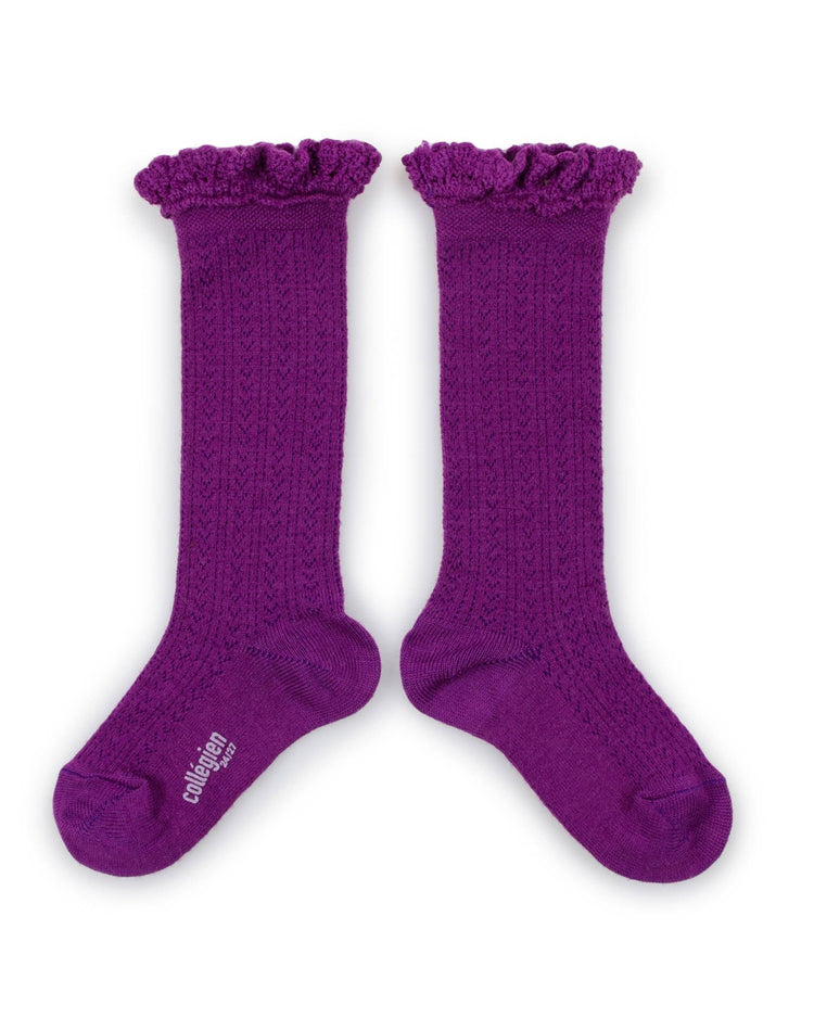 Little collégien accessories adeline knee socks in cyclamen