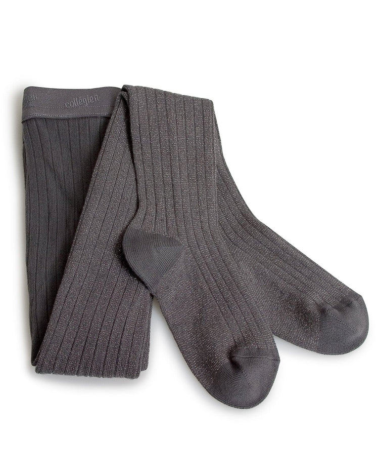 Little collegien accessories amélie glittery tights in gris galet
