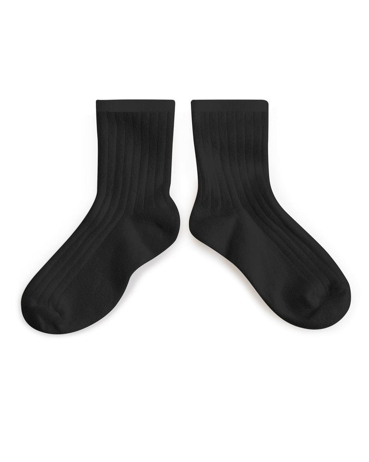 collegien la mini ankle socks in noir charbon accessories Little