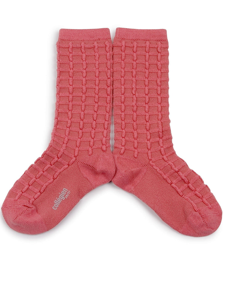Little collegien accessories camille knee socks in rose litchi