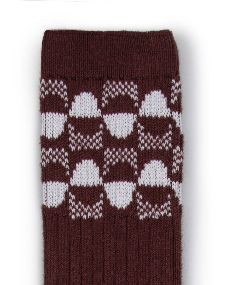 Little collégien accessories dominique knee socks in châtaigne