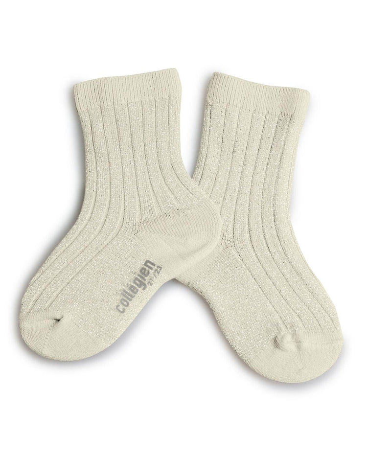 Little collegien accessories 18/20 glittery socks in doux agneaux