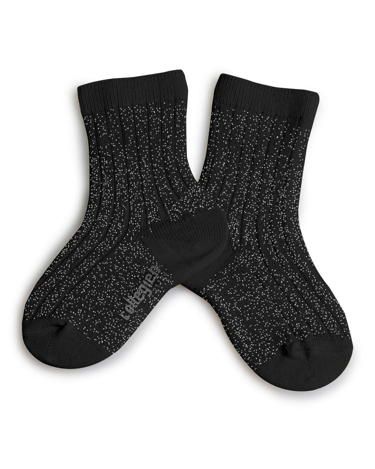 collegien victoire crew socks in noir de charbon accessories Little