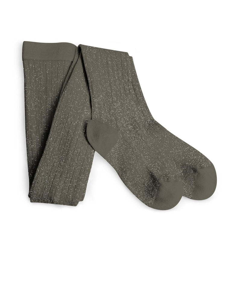 Little collegien accessories 0/3m glittery tights in brun de terre