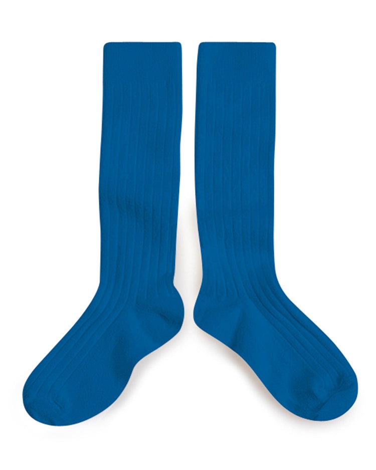 Little collegien accessories le haute knee socks in bleu saphir