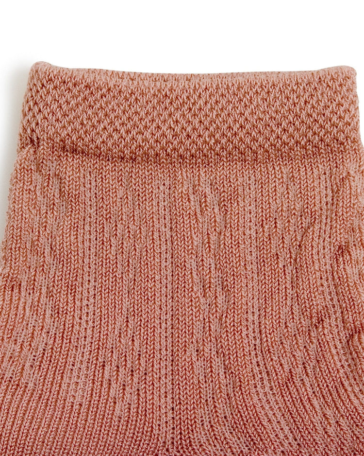 Little collegien accessories pointelle ankle socks in vieux rose