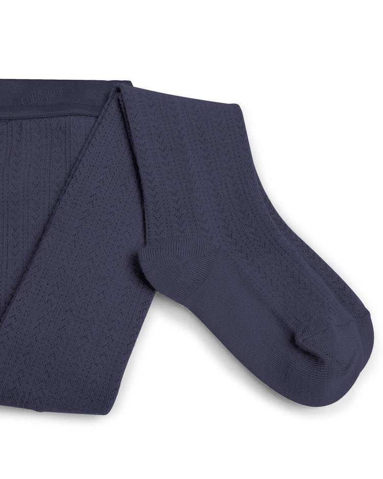 Little collegien accessories pointelle merino tights in fleur de lavande