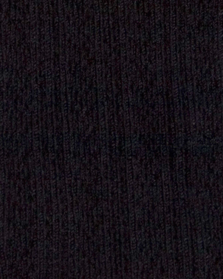 Little collegien accessories pointelle merino tights in noir de charbon