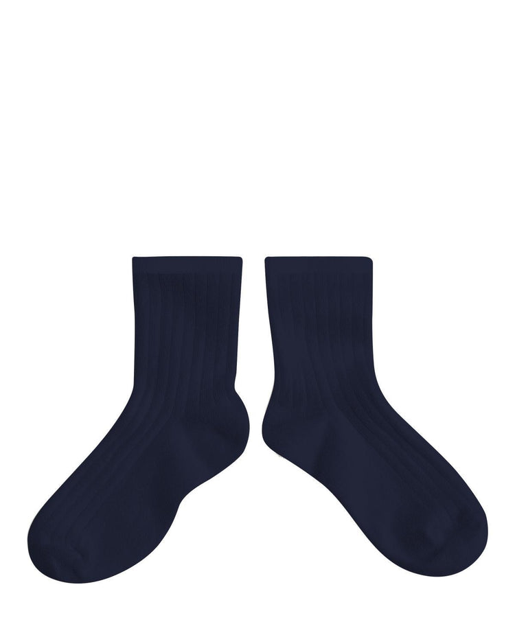 Little collegien accessories ribbed ankle socks in nuit etoilee