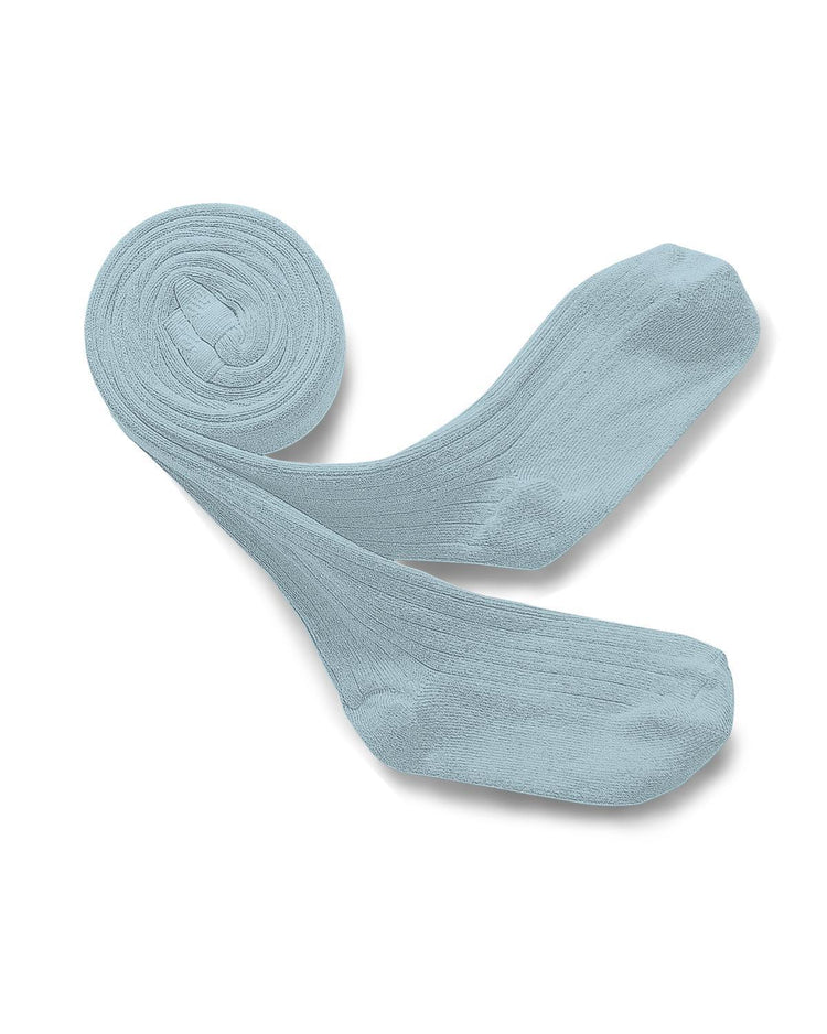 Little collegien accessories 18/20 ribbed tights in bleu de pastel