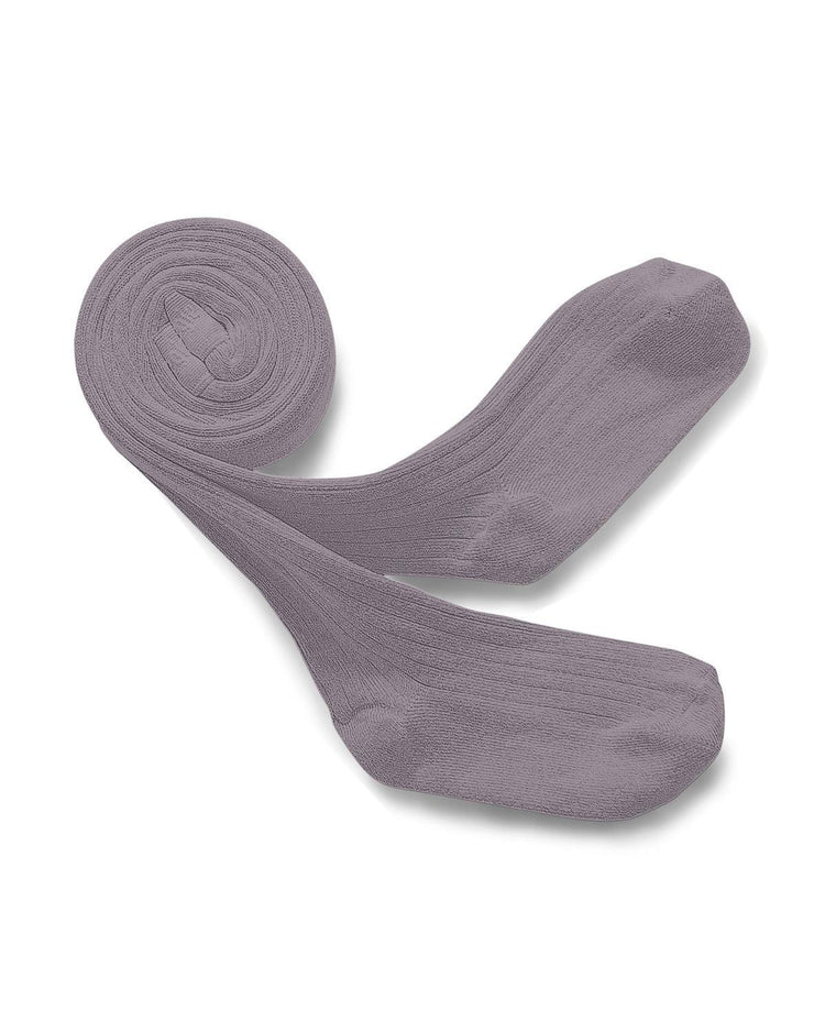 Little collegien accessories 0-3m ribbed tights in glycine du japon