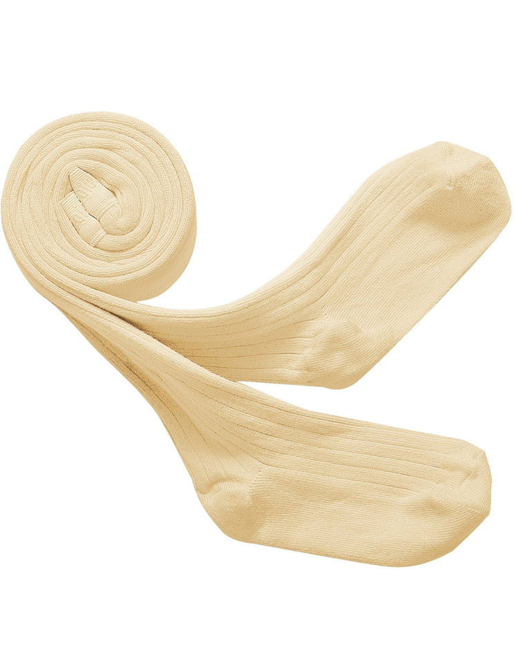 Little collegien accessories ribbed tights in vanille