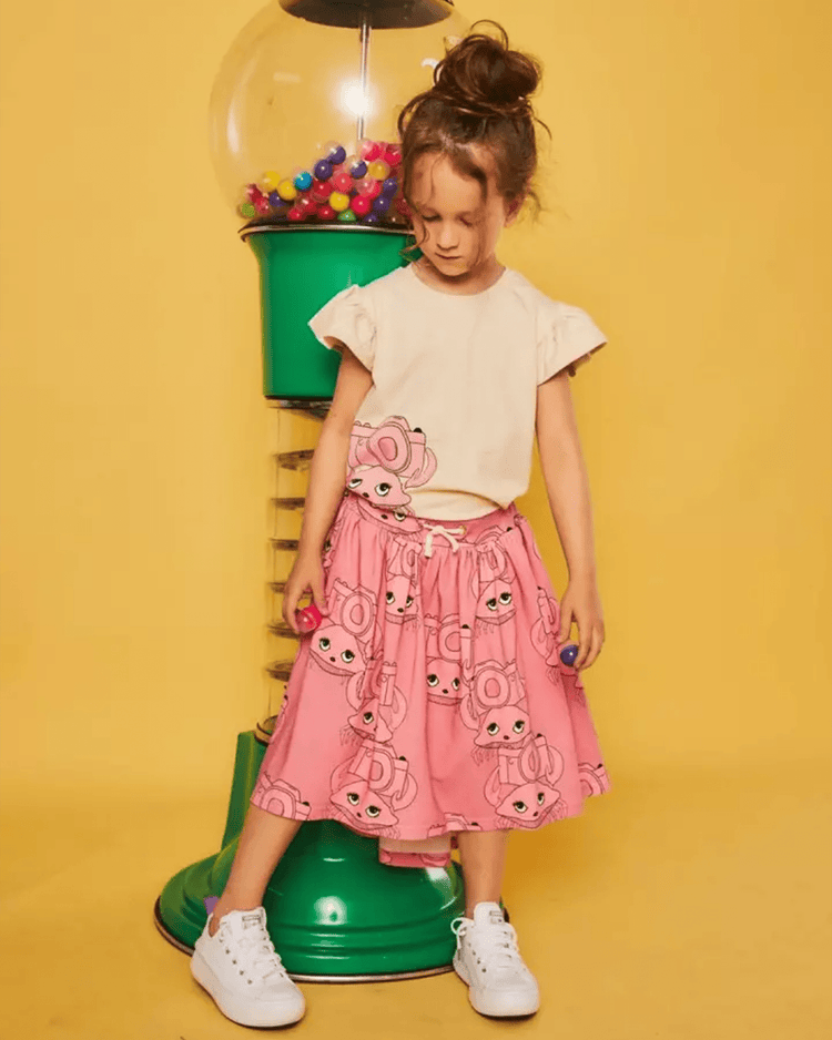 Little dear sophie kids crabi pink midi skirt