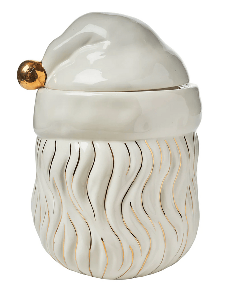 glitterville black papa noel cookie jar party Little