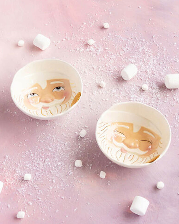 Little glitterville paper + party papa noel bowl eyes open