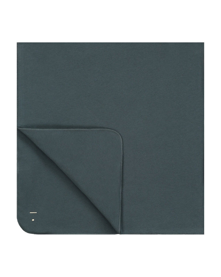 Little gray label room baby blanket in blue grey