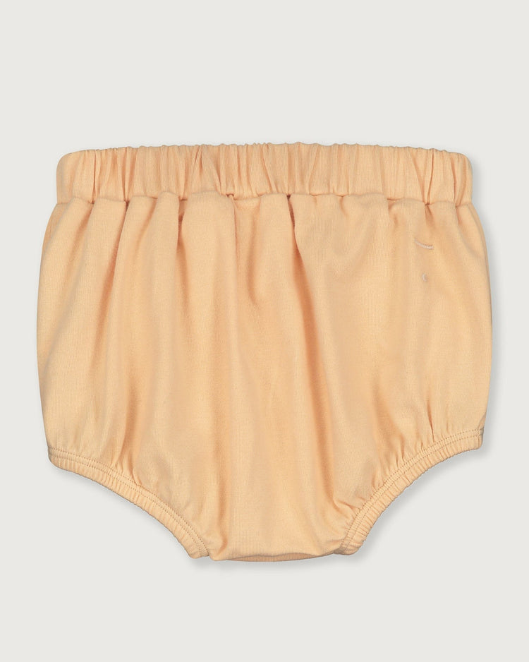 Little gray label baby girl baby bloomer in apricot
