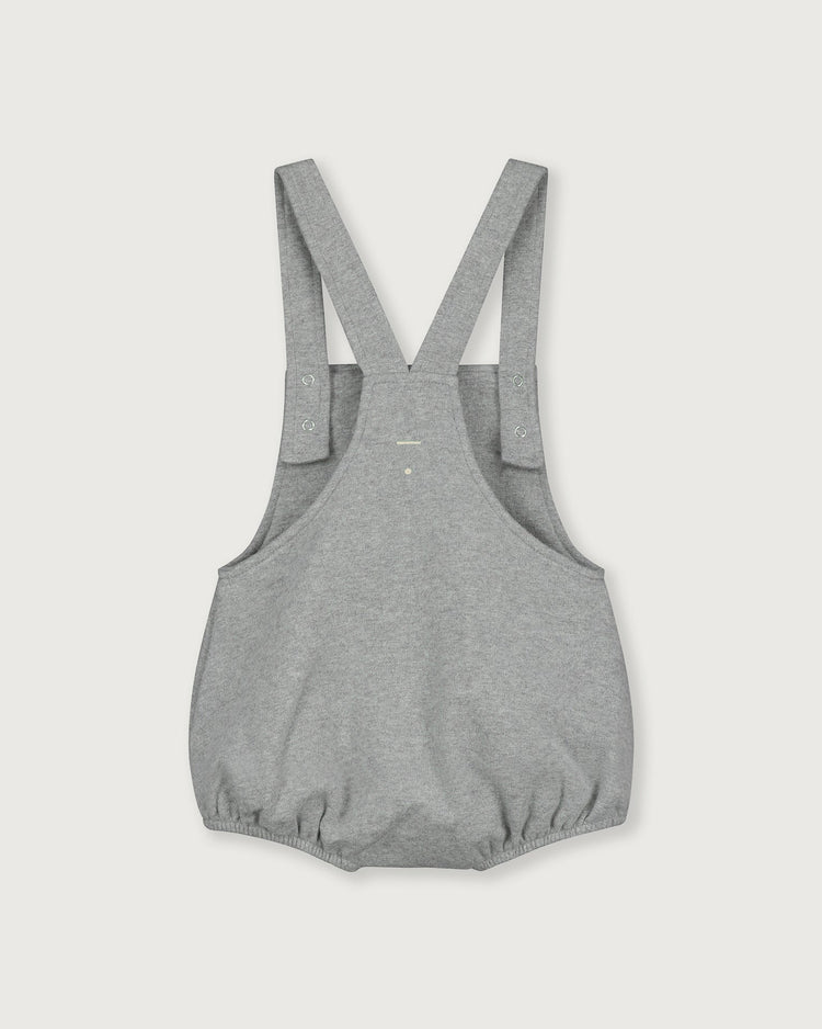 Little gray label baby girl baby bloomer suit in grey melange