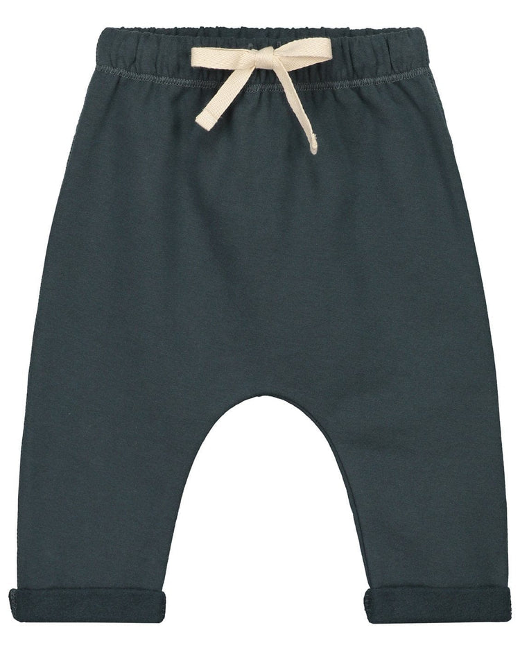 baby pants in blue grey