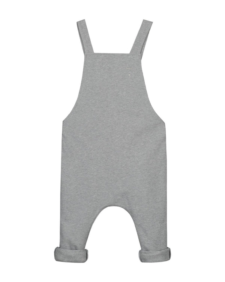 Little gray label baby boy 12-18 baby salopette in grey melange