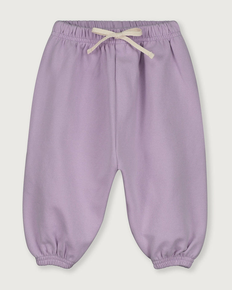 Little gray label baby girl baby track pants in purple haze
