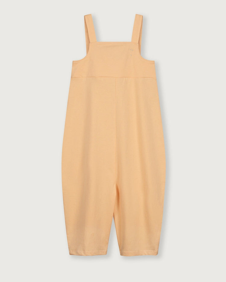 Little gray label girl boxy playsuit in apricot