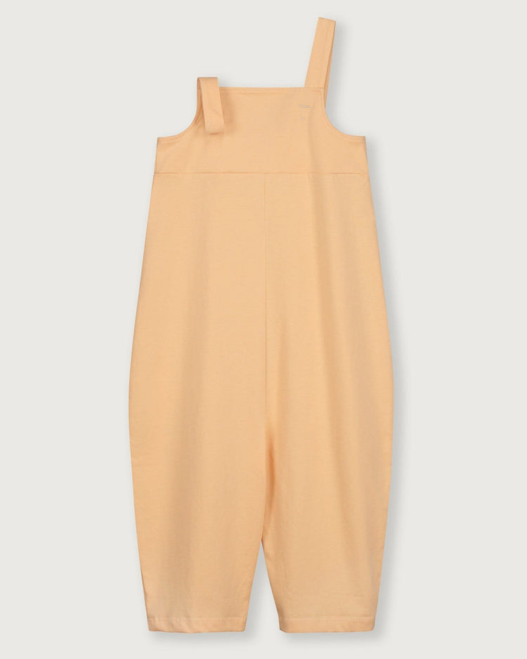 Little gray label girl boxy playsuit in apricot
