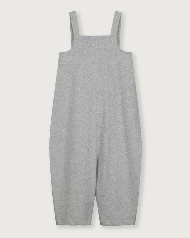 Little gray label girl boxy playsuit in grey melange