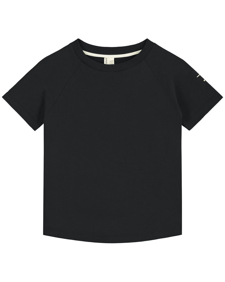 crewneck tee in nearly black